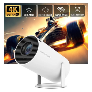 Magcubic プロジェクター HY300 PRO 4K Android 11 デュアル Wifi6 260ANSI Allwinner H713 BT5.0 1080P ホームシネマ 屋外プロジェクター