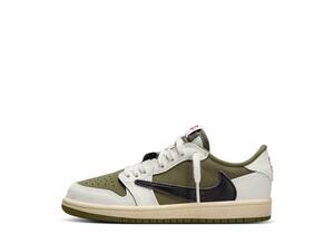 Travis Scott × Nike PS Air Jordan 1 Low OG SP "Reverse Olive" 19.5cm DO5442-200