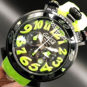 ◆時計◆『WH-11845』★GaGaMILANO(ガガミラノ)★6054.2★MANUALE 48 クロノグラフ★稼働品★電池交換済★