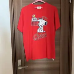 スヌーピー Tシャツ 赤 PEANUTS Carp