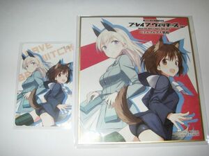 △ブレイブウィッチーズ 娘TYPE 7月号 ミニ色紙とテレカセット 雁淵ひかり＆エイラ ペテルブルグ大戦略 新品・未開封