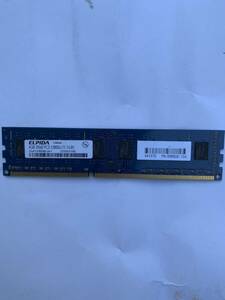 ELPIDA デスクトップPC用 メモリ 4GB DDR3 2Rx8 PC3-12800U 動作品