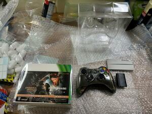 XBOX360 コントローラ SE クロームシルバー / Chrome Silver モンスターハンター 開封済 状態非常に良 完品 動作確認済 送料無料 同梱可