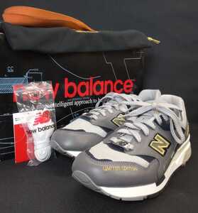 美品　New Balance　ニューバランス CM1600LE グレー　スニーカー　インソール付き