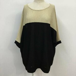 INGNI M イング ニット、セーター 半袖 Knit Sweater ベージュ / ベージュ / X 黒 / ブラック / 10043236