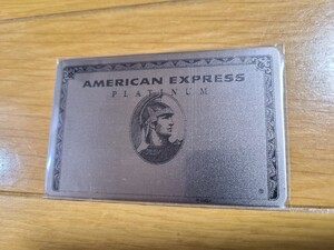 【未使用】 AMEX 割れない鏡 アメリカンエキスプレスプラチナメタルカード　ミラー アメックス 非売品 