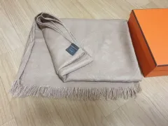 【雷市場（ポンジャン）商品韓国直送】 HERMES（エルメス) カシミヤ ショール マフラー