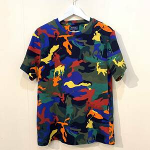 POLO Ralph Lauren Logo Camouflage S/S T Shirt Tee ポロ ラルフローレン ロゴ カモフラージュ クレイジー 柄 半袖 Tシャツ BOY