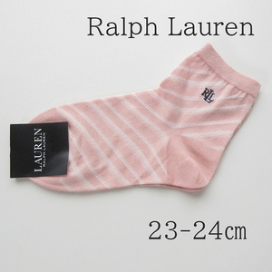 靴下 RALPH LAUREN レディース ラルフローレン靴下 ピンク 23-24㎝