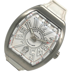 フランク・ミュラー FRANCK MULLER ヴァンガード デイト V45SCDTACBRBC ホワイト 腕時計 メンズ 中古