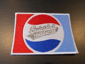 SUICIDAL TENDENCIES 刺繍パッチ ワッペン pepsi / d.r.i. cryptic slaughter attitude adjustment slayer metallica anthrax s.o.d.