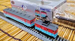 ▼TOMYTEC▼鉄コレ(M車化&T車化)/秋田中央交通軌道線/ツートン=新塗装/2両セット/デワ3003+ナハフ20/中古