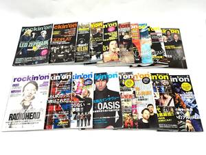 ロッキング・オン　rockin’on　2007/10~2009/3　まとめて18冊セット　洋楽　ロック情報誌 ゆうパック80サイズ　奈良県発（0-0.S-4