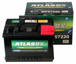 ATLAS アトラス 57220 72AH 新品 リヤ用バッテリー ベンツ R230 SL350 SL500 適合 ポルシェ 911 959 フォルクスワーゲン オペル BMW 56828
