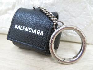 8F336SZ◎BALENCIAGA バレンシアガ AirPods Pro エアーポッズプロ　 レザーケース　BLACK◎中古