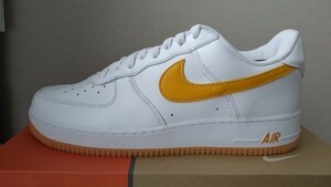 NIKE AIR FORCE 1 LOW RETRO QS FD7039 100 ナイキ　エア　フォース　レトロ　ユニバール ゴールド GOLD ホワイト us10 28.0cm