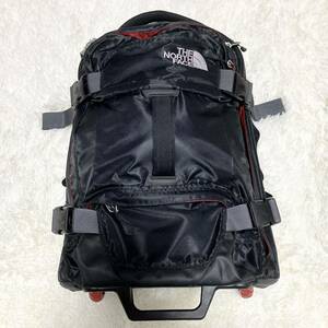 美品 THE NORTH FACE ザノースフェイス スーツケース メンズ ビジネス ロゴ 2way 機内持込 旅行 海外 大容量 多収納 ナイロン ブラック 黒