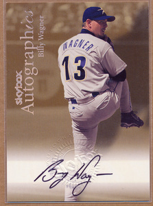 99 Skybox Autographics Billy Wagner Auto