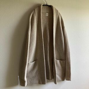 極美品! RON HERMAN ロンハーマン RHC CASHMERE KNIT 100％ ノーカラー カーディガン カシミヤ ニット ジャケット S