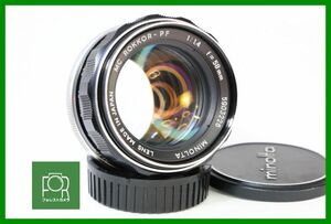 【同梱歓迎】【動作保証・点検済】良品■ミノルタ MINOLTA MC ROKKOR-PF 58mm F1.4■MMM813