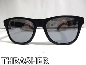 X4J055◆本物◆ スラッシャー THRASHER マットブラック×ミラー サングラス メガネ 眼鏡 メガネフレーム