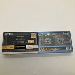 【E/0】カセットテープ メタルポジション TYPE Ⅳ 未開封品 まとめ2点セット TDK 