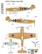 新品塗料・工具 1/32 Bf109E-7 Trop S9 + CS 8./ZG1 リビア1942年 デカール [HGW23209