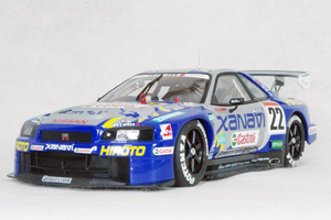 ● 1/18 ニッサン 〓 スカイライン GT-R ( R34 ) / 2001 JGTC ザナビー ヒロト GTR 〓 NISSAN NISMO