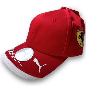 新品 PUMA プーマ Scuderia Ferrari スクーデリア フェラーリ エンブレム キャップ 022611 メンズ 帽子 モータースポーツ ◆B3454
