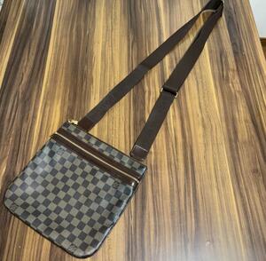 ★正規品 美品★Louis Vuitton ルイヴィトン ダミエ バッグ ポシェット ボスフォール N51111 MI4087 メンズ レディース ユニセックス