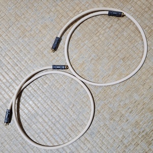 RCAケーブル 約1m×2本 MONITOR CABLE モニターケーブル SILVER EDITION NO.1 SYMMETRICAL 60ｓ24-3296