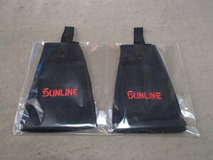 SUNLINE(サンライン)フィッシングタオル ショート TO-106 ブラック×レッド 2枚 新品