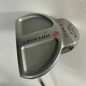 希少 レフティー用 パター ODYSSEY WHITE HOT 2-BALL 34インチ オデッセイ ホワイトホット 2ボール 左用　番1866