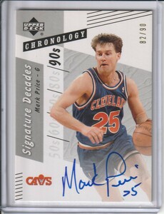 【MARK PRICE】2006-07 UPPER DECK CHRONOLOGY 直筆サインカード 82/90