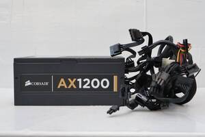 G5190 Y CORSAIR AX1200(CMPSU-1200AX) 1200W 80PLUS GOLD認証 ATX電源ユニット