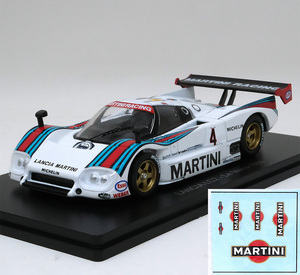 SPARK スパーク 1/43 Lancia LC2 / 1985 #4 ランチア　アシェット ル・マン24時間レースコレクション　デカール ＋ デルタS4生写真8枚付