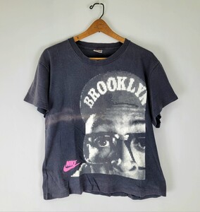 レア ～90s USA製 nike SPIKELEE プリントTシャツ 黒 L 実寸 Mサイズ 程度 フェード スパイクリー 90年代 アメリカ製 ビンテージ ブラック