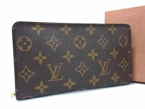 1円■極美品■ LOUISVUITTON ルイヴィトン M61727 モノグラム ポルトモネジップ ラウンドファスナー 長財布 ウォレット ブラウン系 FB4801