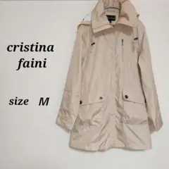 【cristina faini】良品　アウター　コート　ベージュ　花柄