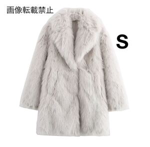 vintage ヴィンテージ レトロ ファーコート アウター Sサイズ レディース ★ZARA 好きな方に★2024 A/W 冬新作 新品未使用★