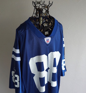 2000s Reebok NFL INDIANAPOLIS COLTS #88 HARRISON レプリカユニフォーム L 青 フットボールゲームTシャツ インディアナポリスコルツ 古着