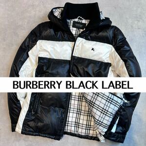 BURBERRY BLACK LABEL ダウンジャケット　ジャケット　アウター　バーバリーブラックレーベル　 ノバチェック　M ダウン　　バーバリー