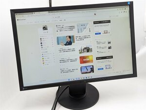 1円～ 激安 24.1型ワイド ノングレア(非光沢) 液晶モニター EIZO FlexScan EV2416W 中古良品 ディスプレイ 1920x1200 DVI DisplayPort