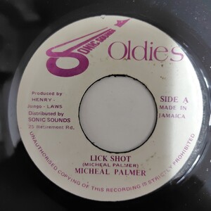 MICHAEL PALMER／LICK SHOT アナログ盤7インチシングルレコード