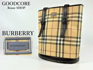 Burberry バーバリー ノバチェック バケツ バケット トートバッグ ショルダーバッグ●R601257