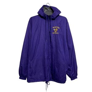 champion ダウンジャケット チャンピオン パープル M 中綿 裏起毛 フルジップ 古着卸 アメリカ仕入 a611-7119