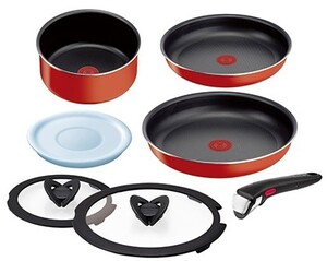 ☆送料1200円 インジニオ・ネオ パプリカレッド セット7 T-Fal ティファール