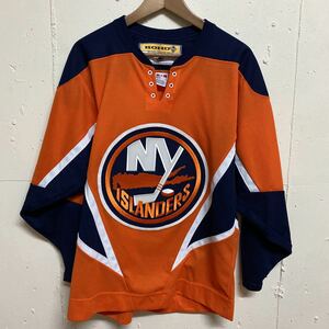 KOHO NFL カナダ製 アイスホッケー ユニフォームシャツ ゲームシャツ S 古着 NY ISLANDERS