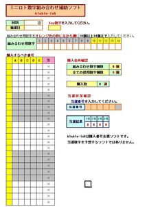 KEYから選択数10-14のKEYミニロトα