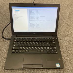 ジャンク品 DELL Latitude 7290 Core i5-8250U／メモリ4GB／HDDなし／現状渡し(管理110716)